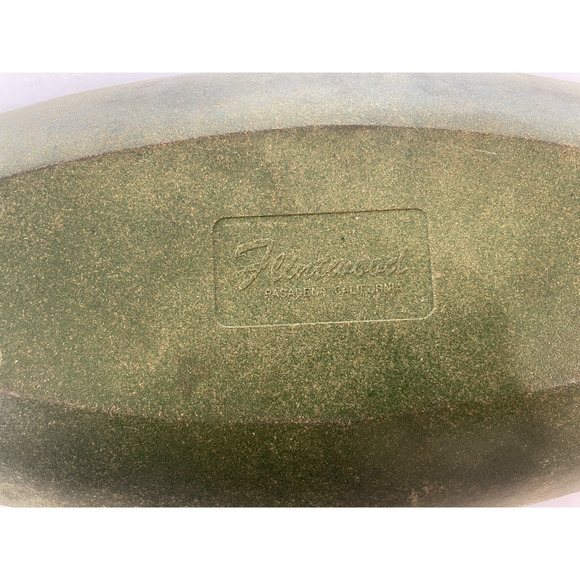 Rare Vintage Mid-Century 1950's Flintwood Melamine Green Bowl & Dish + spoon set - Picture 5 of 16